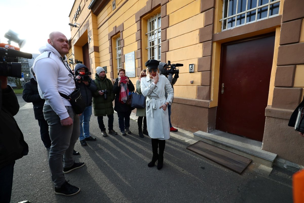 Propuštění Tomáše Řepky z vězení: Kateřina Kristelová