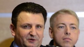 Policejní prezident Tomáš Tuhý spolu s ministrem vnitra Milanem Chovancem