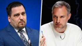 Europoslanec Tomáš Zdechovský (KDU-ČSL) a šéf Pirátů Zdeněk Hřib.
