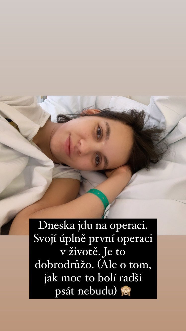 Míšu Tomešovou čeká operace apendixu