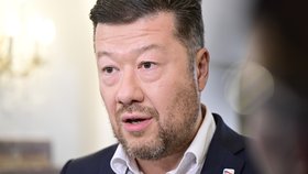 Šéf SPD Tomio Okamura po jednání s premiérem Andrejem Babišem (ANO) (10.7.2026)