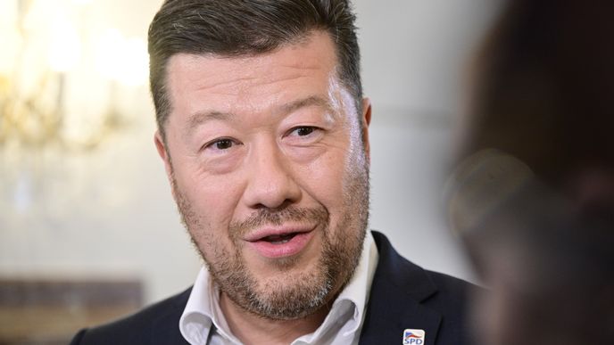 Šéf SPD Tomio Okamura po jednání s premiérem Andrejem Babišem (ANO) (10.7.2026) Šéf SPD Tomio Okamura po jednání s premiérem Andrejem Babišem (ANO) (10.7.2026)