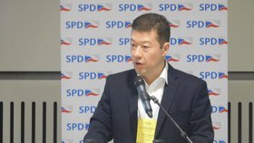 Konference Okamurovy SPD v Praze na Pankráci