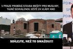 Lidé se děsí stavby mešity: Jde ale o vilu Tomia Okamury