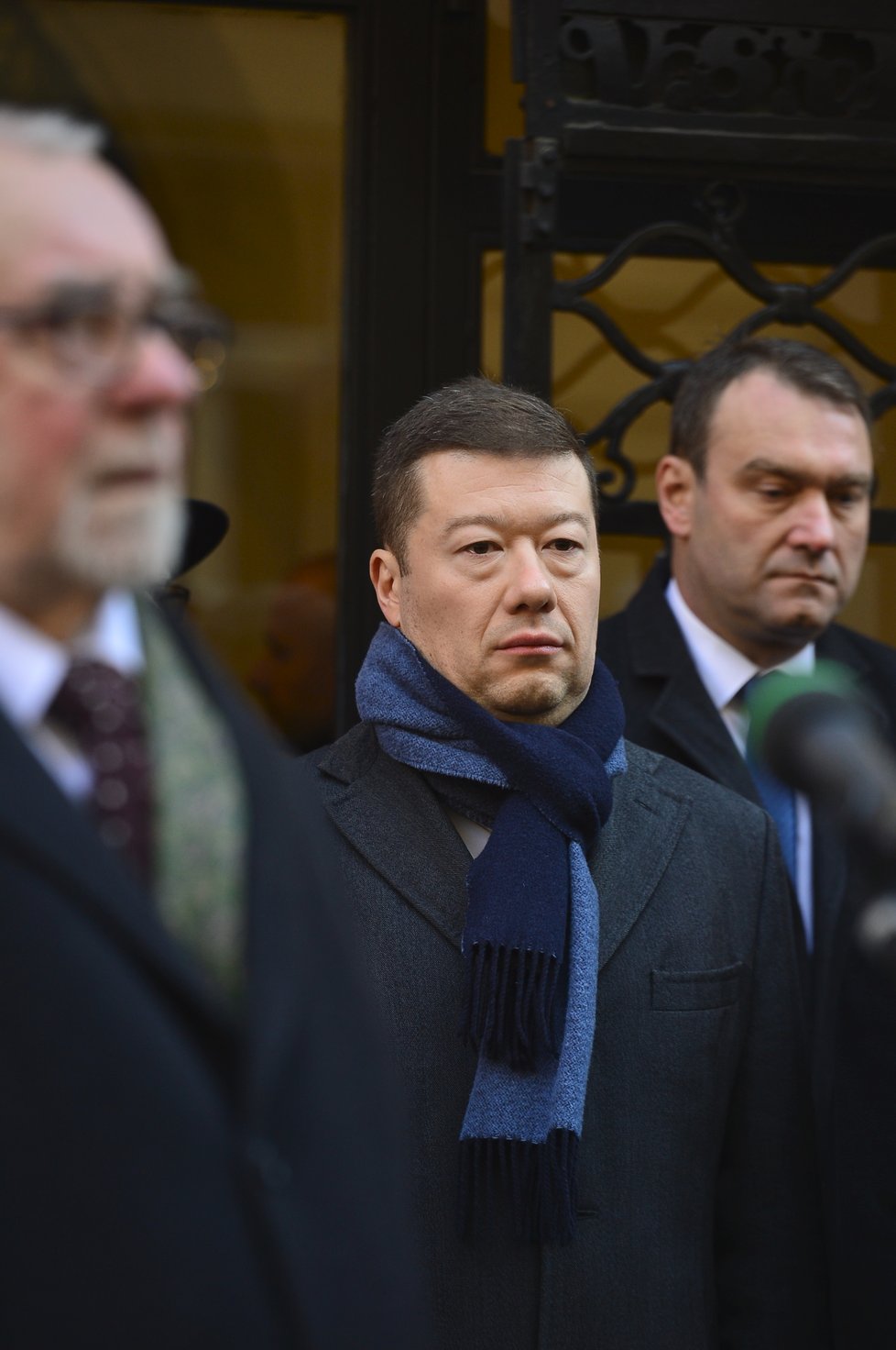 Tomio Okamura (SPD) na pietě ke dni 17. listopadu (Hlávkova kolej)