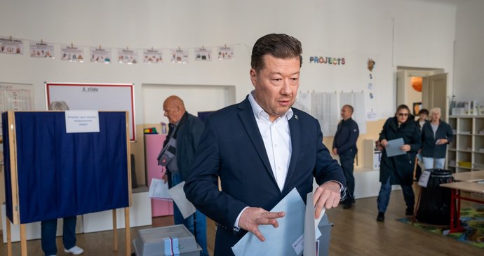 Tomio Okamura (SPD) u komunálních voleb 2026