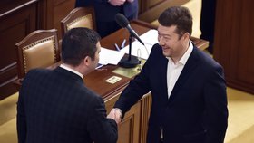 Tomio Okamura (SPD) během prvního dne jednání nové Poslanecké sněmovny