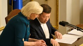 Tomio Okamura (SPD) jako předseda Poslanecké sněmovny (5.11.2025)