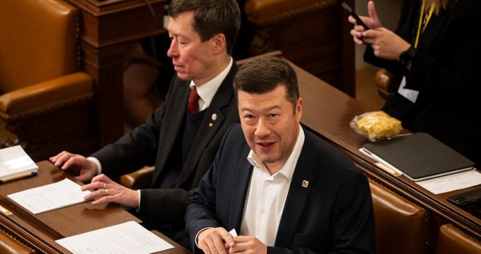 Tomio Okamura (SPD) jako předseda Poslanecké sněmovny (5.11.2025)