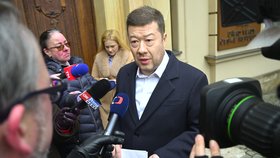 Šéf SPD a předseda Sněmovny Tomio Okamura (únor 2026)