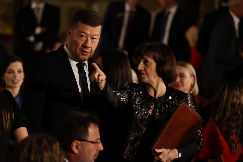 Tomio Okamura na Hradě během předávání státních vyznamenání (28.10.2025) Tomio Okamura na Hradě během předávání státních vyznamenání (28.10.2025)