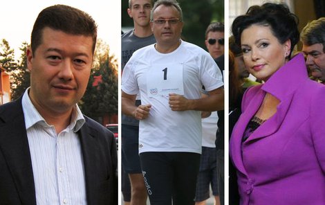 Tomio Okamura, Vladimír Dlouhý a Jana Bobošíková musí z kola ven!