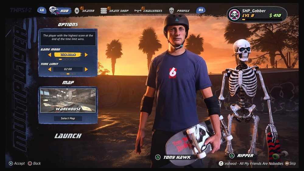 Tony Hawk’s Pro Skater 1 + 2 pro PlayStation 4