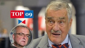 TOP 09 změnila logo, zařadila do něj motiv motýlka, jakého nosí její čestný předseda Karel Schwarzenberg.