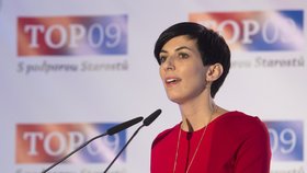 Sjezd TOP 09: Markéta Adamová byla zvolena místopředsedkyní strany.