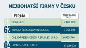 Které firmy jsou v Česku TOP?