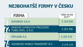 Které firmy jsou v Česku TOP?