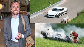Hvězda Top Gearu Richard Hammond havarovala ve Švýcarsku se svým vozem.