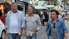 Slavná partička z Top Gearu: Zleva - Jeremy Clarkson, James May a Richard Hammond