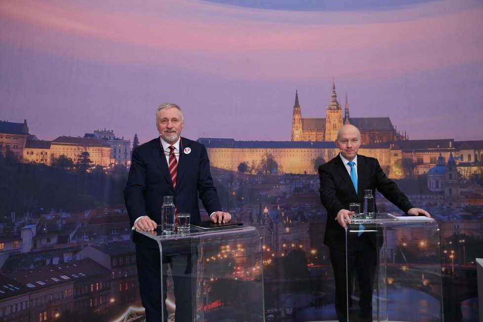 Mirek Topolánek a Pavel Fischer v duelu Blesku