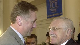 Mirek Topolánek a Václav Klaus