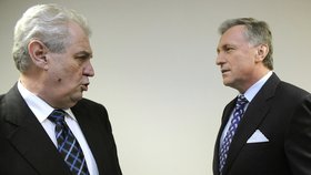 Miloš Zeman a Mirek Topolánek