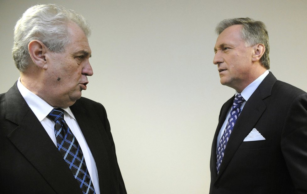 Miloš Zeman a Mirek Topolánek