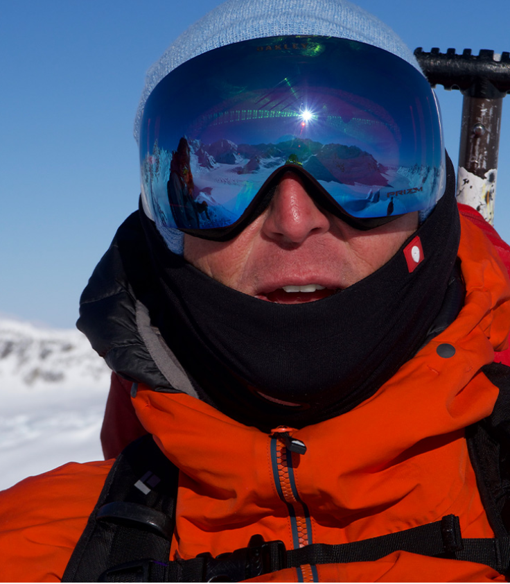 Průvodce a specialista na heliskiing Greg Harms