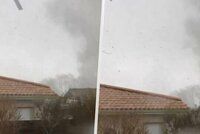 Ve Francii řádilo minitornádo: Trhalo střechy, ničilo zdi a vyvracelo stromy