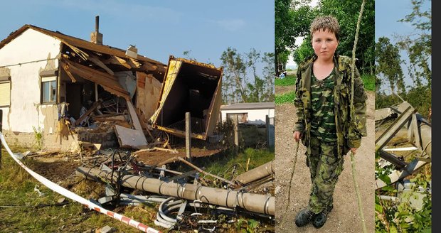 Sedmák Vojta je kabrňák: Vzdal se volna a pomáhá odklízet trosky po tornádu