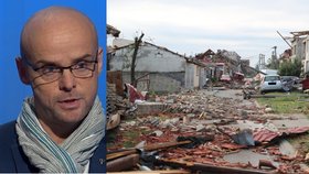 Psycholog Daniel Štrobl o dramatické situaci v tornádem zničených obcích.