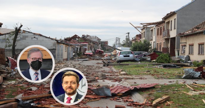 STAN kvůli ničivé bouři na jižní Moravě zrušil sněm, opozice přerušuje kampaň
