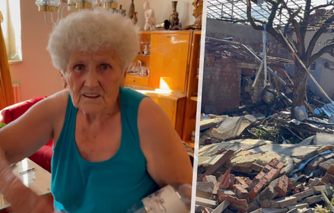 Paní Bohumile (86) tornádo zpustošilo dům, musí spát u sousedů: Nedávno přišla i o syna