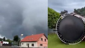 Tornádo se prohánělo na Nymbursku! Další se objevilo na Ústecku, potvrdili meteorologové