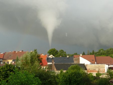 Tornádo je ve střední Evropě velmi vzácný jev