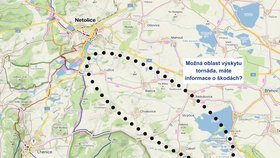 Podle meteorologů se prohnalo Prachatickem krátce tornádo