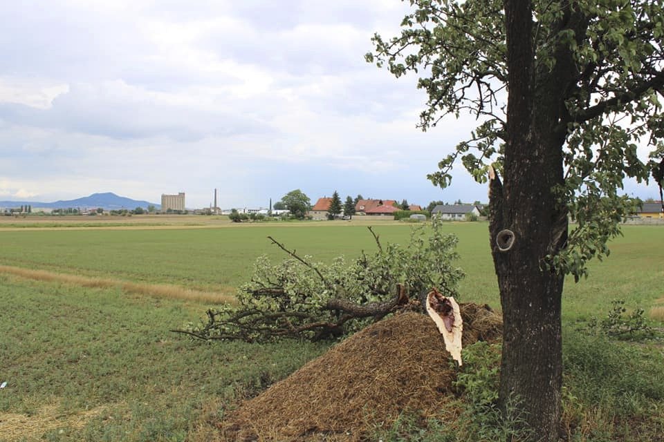 Tromba nad severními Čechami