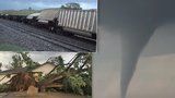Tornádo smetlo vlak: Americkou Nebrasku zasáhla silná bouře