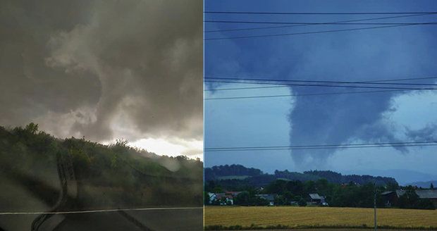 Tornádo udeřilo na severu Čech? Větrný vír lámal stromy. Bouřky se vrátí, sledujte radar