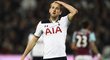 Zklamaný útočník Tottenham Harry Kane