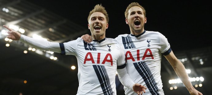 Christian Eriksen a Harry Kane