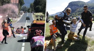 Problémy na Tour de France: Šílení demonstranti zastavili závod!