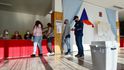 Sobotní volby v Tovačově na Přerovsku. Sobotní volby v Tovačově na Přerovsku.