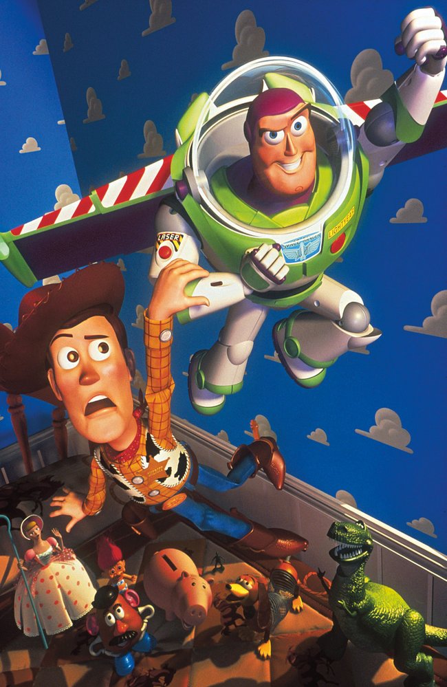 Buzz Rakeťák v prvním filmu Toy Story: Příběh hraček v roce 1995