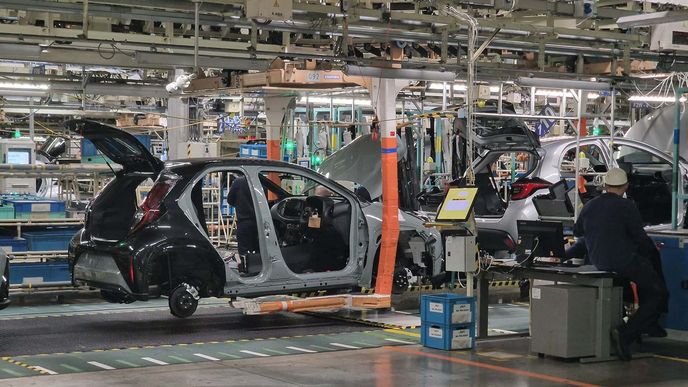 Toyota v polovině listopadu spustila v kolínském závodě Toyota Motor Manufacturing Czech Republic výrobu nového hybridního modelu Aygo X Hybrid. Toyota v polovině listopadu spustila v kolínském závodě Toyota Motor Manufacturing Czech Republic výrobu nového hybridního modelu Aygo X Hybrid.