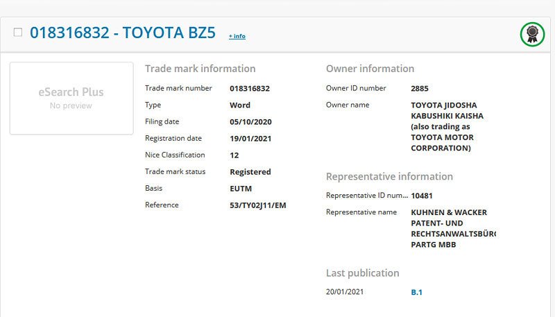 Toyota BZ5