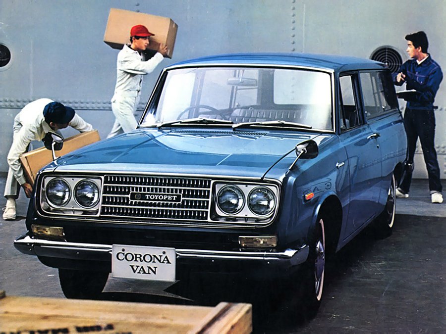 Prostorné kombi Corona Van se v Japonsku prodávalo pod názvem Toyopet.