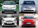 Čtyři generace Toyoty Prius: Tři hybridy a obludka
