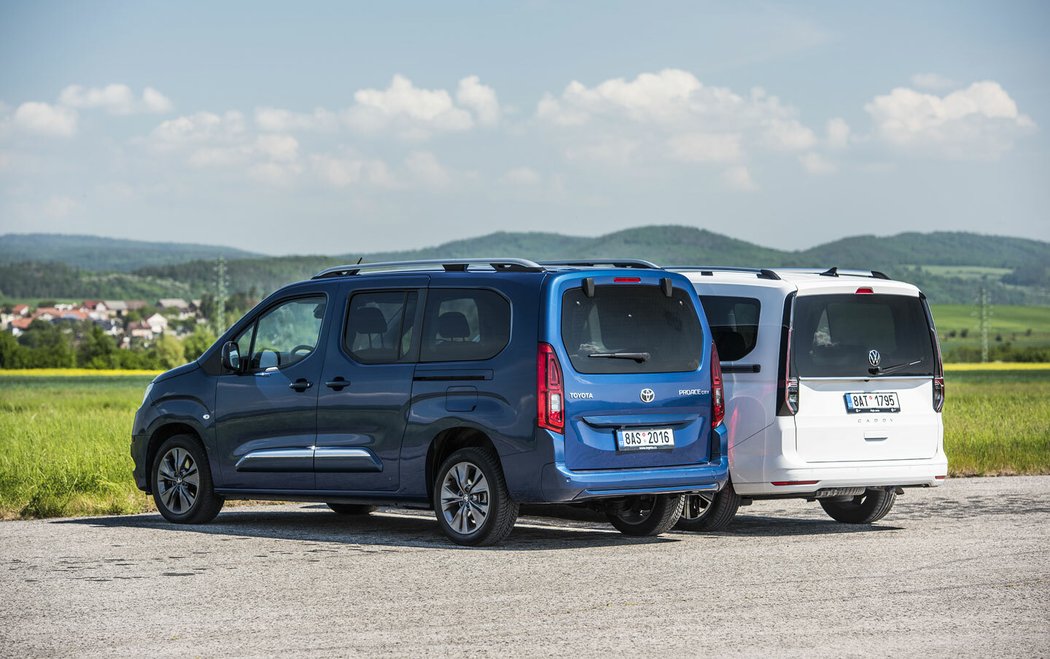 Toyota Proace City Verso Long 1.5 D-4D AT vs. Volkswagen Caddy Maxi 2.0 TDI DSG