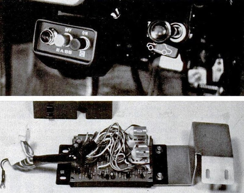 V roce 1973 uvedla japonská Toyota nezvykle vyspělý systém stop-start označený EASSS. Na obrázku ovládací elektronika a tlačítko v kabině.